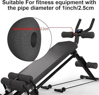 Foam Foot Pads Rollers Set of a Pair 1 Inch(2.5cm) Inch(2.5cm) Rod