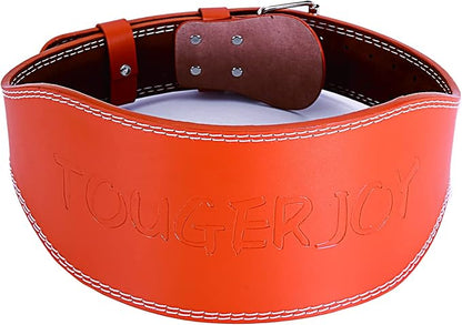 Genuine Leather Weight Lifting Belt for Men Double