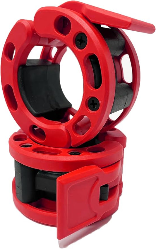 Clout Fitness Olympic Barbell Clamps Collars Quick Release 2 Inch
