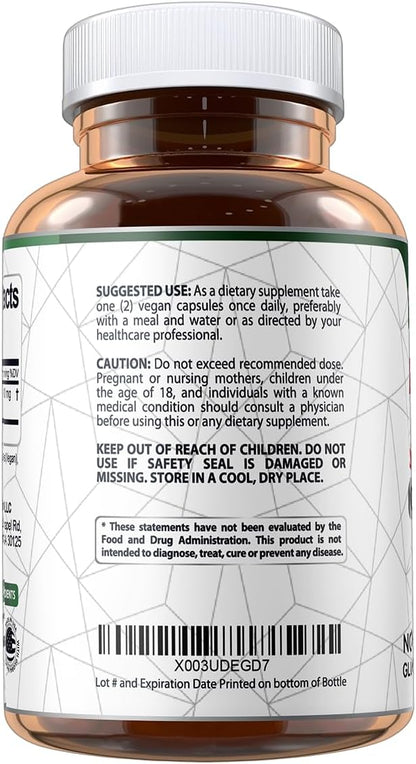 Vegan Labs Apple Cider Vinegar Capsules with The Mother- 180 Vegan Capsules, 1600MG Per Serving- 100% Natural ACV Pills- Supports Healthy Digestion, Keto, Weight Management, Detox, and Immune System