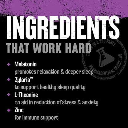 Animal PM - Zinc, Magnesium, Vitamin B6, GABA + AKG, Immune and Recovery Complex, Sleep & Relaxation, Night Time Anabolic Stack Supply Pills, 30 Count