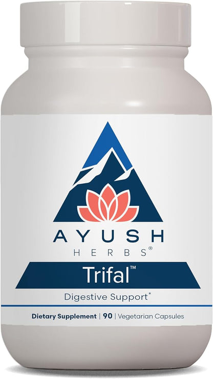 Ayush Herbs Trifal, Digestive Support Supplement for Women and Men, Capsules for Digestion, Intestinal Health, and Antioxidant Boost, Ayurvedic Herbs and Supplements, 90 Vegetarian Capsules