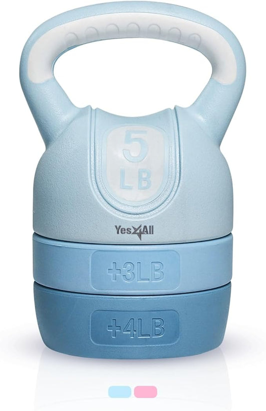 Yes4All Kettlebell Sets - Adjustable Kettlebell Set