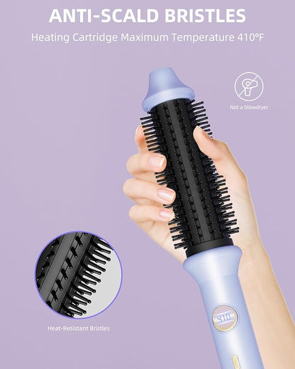 Thermal Brush, 1.26 Inch Curling Iron Brush with 10 Adjustable Heat Settings, Dual Voltage for Travel, Easy to Create Curling, Smooth Hair, Less Frizz