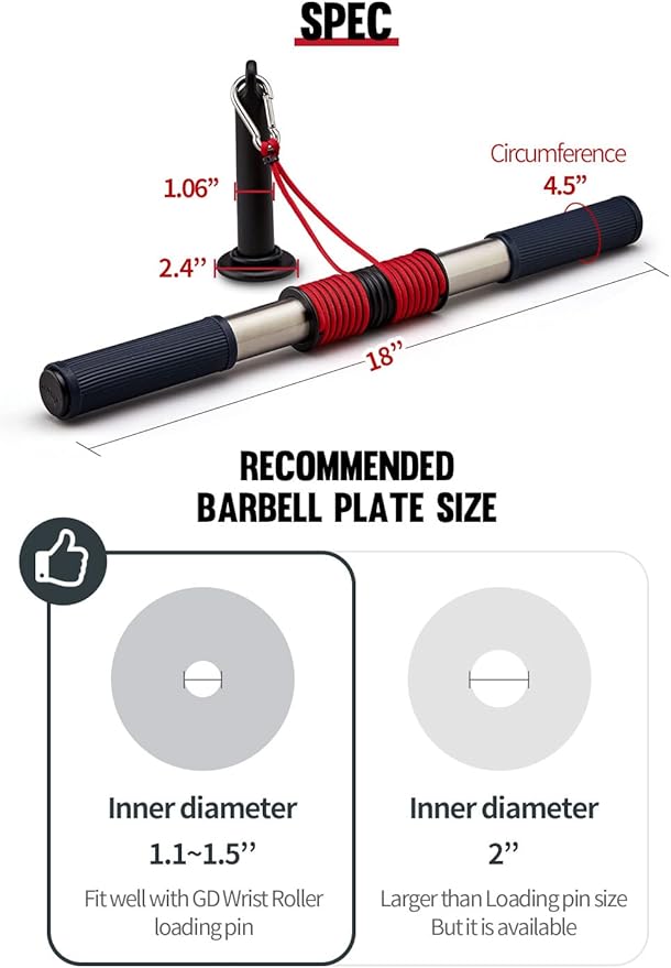 GD Wrist Roller V.W Forearm Blaster Trainer Arm