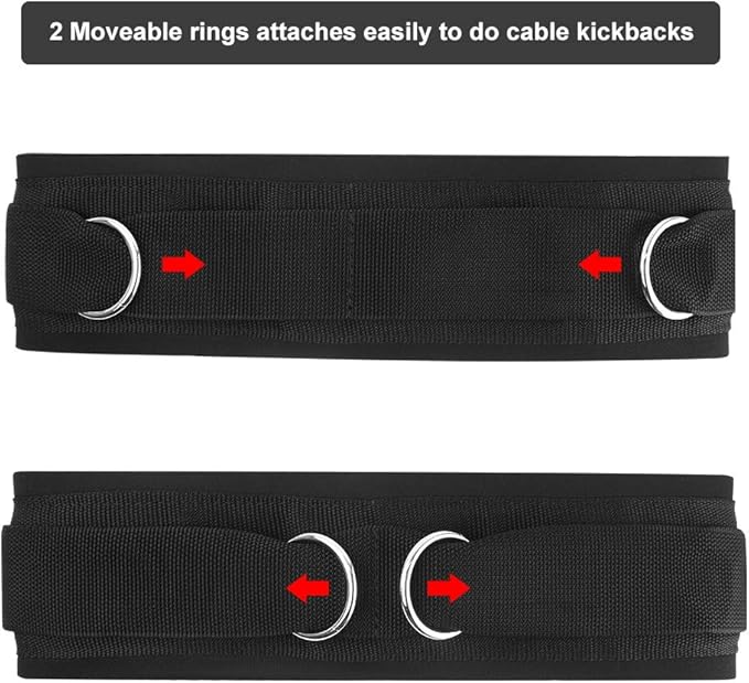 Waist Belt Neoprene Padded Gym Pulley Strap