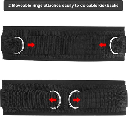 Waist Belt Neoprene Padded Gym Pulley Strap