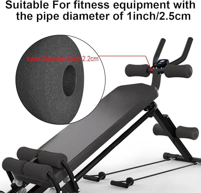 Foam Foot Pads Rollers Set of a Pair 1 Inch(2.5cm) Inch(2.5cm) Rod
