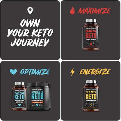 Vitamin Bounty Tune Your Keto Multivitamin – Keto-Specific Nutritional Support with Magnesium, Potassium, and MCT for Energy, Cramp Relief, and Nutrient Optimization - 90 Capsules