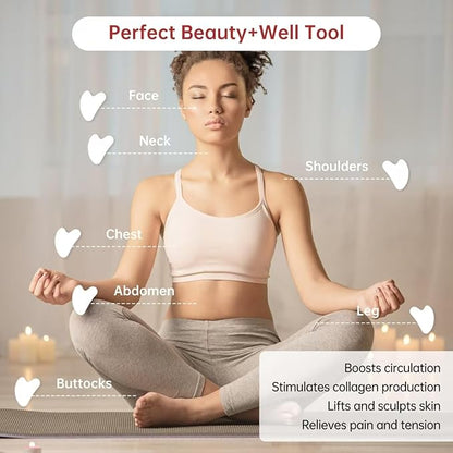 Stainless Steel Gua Sha Facial Tools Mothers Day Gifts for Mom Metal Lymphatic Drainage Massager Body Guasha Gifts for Women
