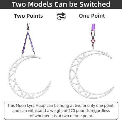 PRIOR FITNESS Aerial Moon Lyra Hoop Set