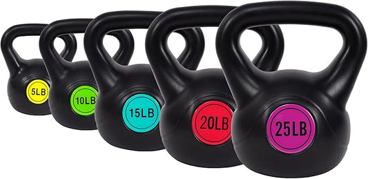 Sporzon! Wide Grip Kettlebell Exercise Fitness Weight Set