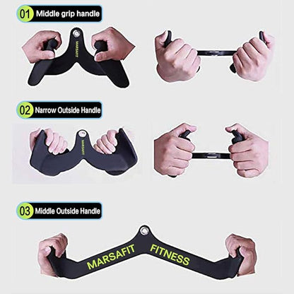 Home Gym Fitness Rowing T-bar V-bar Pulley Cable