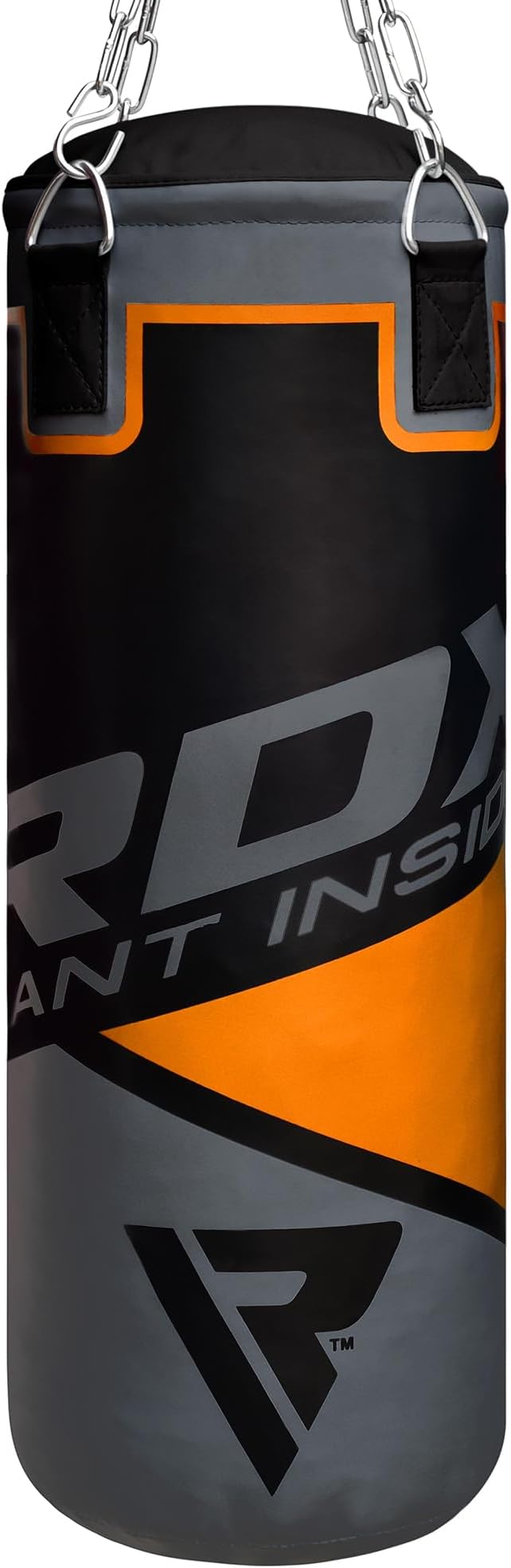 RDX Kids Punching Bag 2FT with Punch Gloves, Unfilled Boxing Set, Non Tear Maya Hide Leather Junior Hanging Bag, Kickboxing MMA Grappling Muay Thai Karate Taekwondo BJJ Training