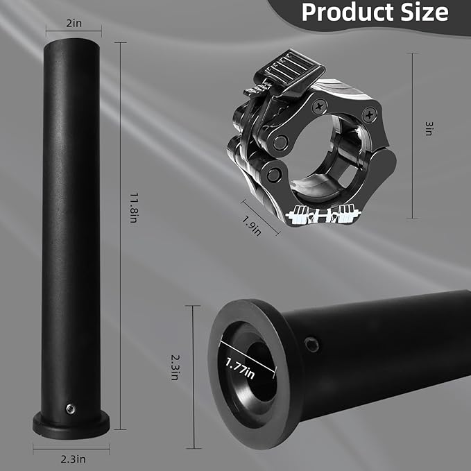 Standard Olympic Barbell Adapter Sleeve: Converts 1 inch 2" Olympic