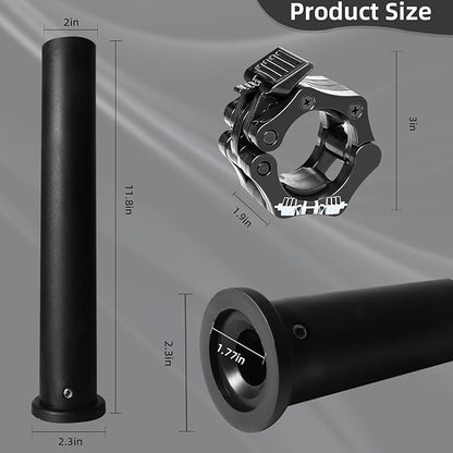 Standard Olympic Barbell Adapter Sleeve: Converts 1 inch 2" Olympic