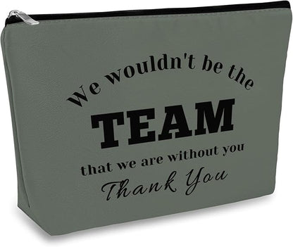 Boss Leader Appreciation Makeup Bag for Women Employee - Oxford Cloth Cosmetic Bag for Colleague Leaving, Boss Day, Birthday, Thanksgiving - Thank You Gift for Coach, Manager, Supervisor