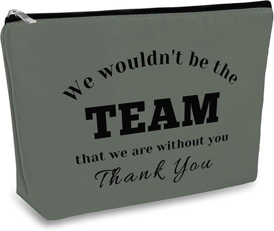 Boss Leader Appreciation Makeup Bag for Women Employee - Oxford Cloth Cosmetic Bag for Colleague Leaving, Boss Day, Birthday, Thanksgiving - Thank You Gift for Coach, Manager, Supervisor