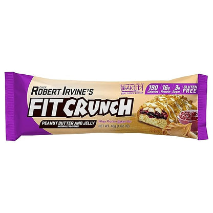 FITCRUNCH Snack Size Protein Bars, 6-Layer Baked Bar, 3g of Sugar, Gluten Free & Soft Cake Core (9 Bars, Flavor Lovers)