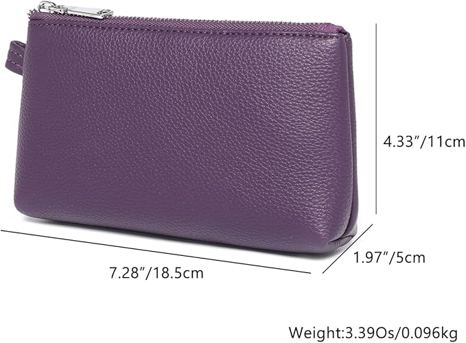 PU Leather Makeup Simple and Convenient Handbag Small Exquisite Storage Bag (Pu/Anemone Purple)