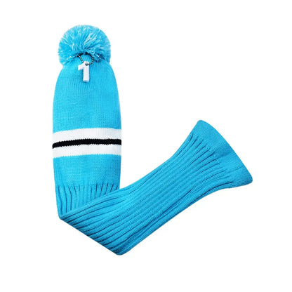 Stripes Knitted Golf Club Head Covers 3 Piece Set 1 3 5 Driver and Fairway HeadCovers Fits 460cc Drivers