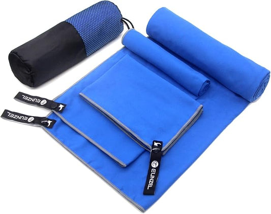 Eunzel Quick Dry Camping Towel 3 Size 1 Pack,Fast