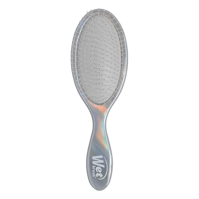 Wet Brush Original Detangler, Chrome (Iridescence Icon), Ultra-Soft IntelliFlex Bristles Glide Through Tangles, Detagnling Hair Brush, All Hair Types (Wet & Dry), Women & Men, Limited Edition