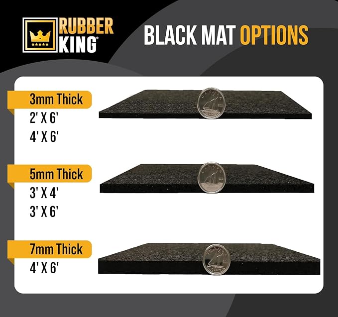 Rubber King Multi-Purpose Exercise Mat - 100% Recycled
