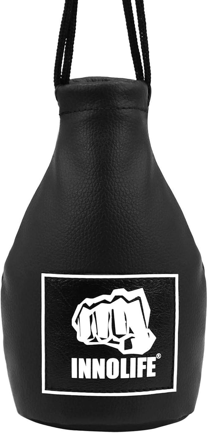 INNOLIFE Boxing Slip Bag, Boxing Dodge Hide Speed Bag Maize Ball Leather Ball for Reflex Training, Boxing, Kickboxing, MMA Pendulum Training