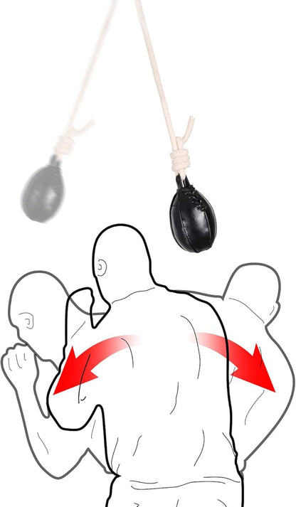 INNOLIFE Boxing Slip Bag, Dodge Hide Speed Ball for Reflex Training, Kickboxing, MMA Pendulum Training