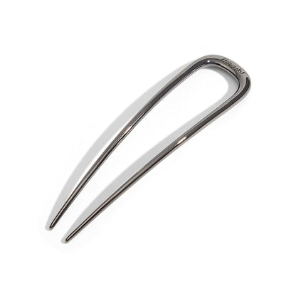 Kitsch Metal French Hair Pin for Women - Elegant Hair Accessories for Women, Ideal for Buns & French Twist, Designed for a Secure, Comfortable Fit - Hematite