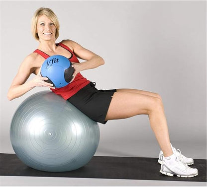 JFIT Premium Rubberized Medicine Ball 8 LB