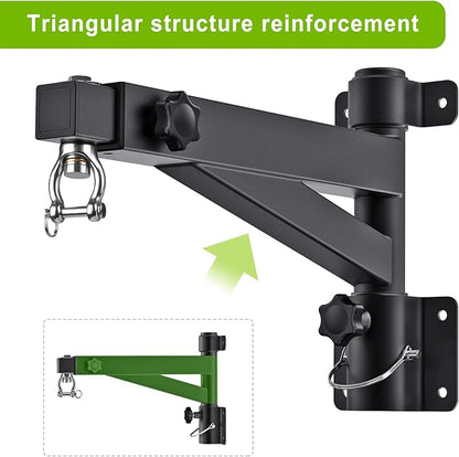 Kipika Heavy Bag Hanger Wall Mount Punching, Rotatable Heavy Duty Boxing Bag Bracket for Home Gym Indoor, Adjustable Length for Kickboxing Bag, Muay Thai Bag,Speed Bag