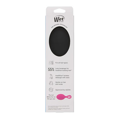 Wet Brush Original Detangler Hair Brush, Black Frost - Ultra-Soft IntelliFlex Bristles - Detangling Brush Glides Through Tangles For All Hair Types (Wet Dry & Damaged Hair) - Women & Men