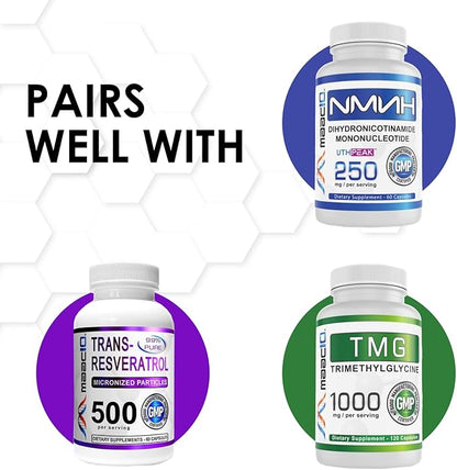MAAC10 Ursolic Acid 300mg | Sourced from Rosemary Extract | Third-Party Lab Tested | AMPK & Sirtuin Activator