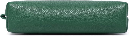 PU Leather Makeup Simple and Convenient Handbag Small Exquisite Storage Bag (Pu/Forest Green)