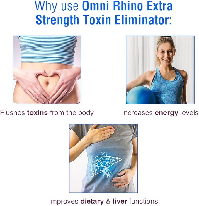 Wellgenix Omni Rhino Detox Drink - Toxin Eliminator - Same Day Cleansing Liquid - Fruit Punch - 8 fl oz (Pack of 1)