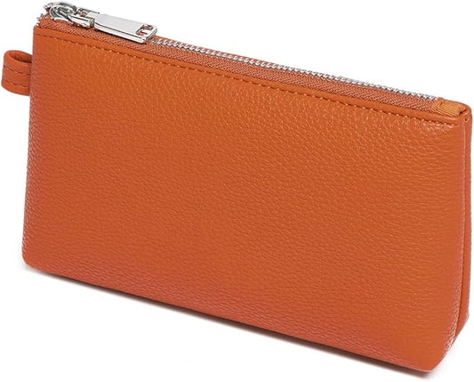 PU Leather Makeup Simple and Convenient Handbag Small Exquisite Storage Bag (Pu/Vitality Orange)