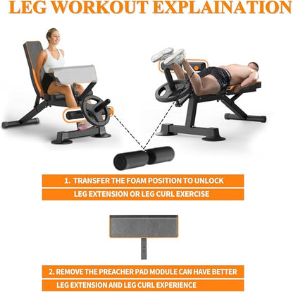 Adjustable Weight Bench 660LBS.