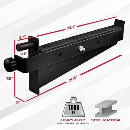 Yes4All Power Rack J-Hooks & Attachments – Heavy Duty Barbell Holders Compatible with 2x2 & 3x3 Power Racks for Home Gym