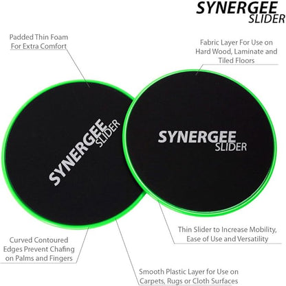 Synergee Core Sliders. Dual Sided Use on Carpet