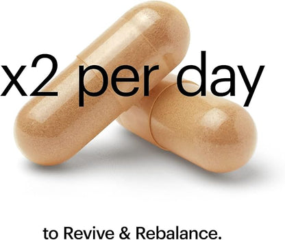 Wellthy Revive Stress Support Capsules - Boost Energy and Improve Mental Wellness (60 Count)