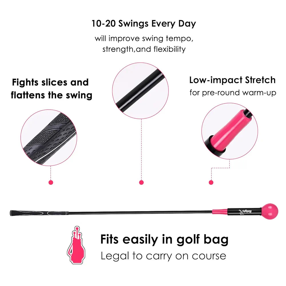 Golf Swing Training Aid Golf Swing Trainer Aid Golf Practice Warm-Up Stick for Strength Flexibility and Tempo Training Golf Golf Swing Aid for Men and Women