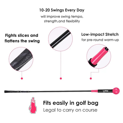 Golf Swing Training Aid Golf Swing Trainer Aid Golf Practice Warm-Up Stick for Strength Flexibility and Tempo Training Golf Golf Swing Aid for Men and Women