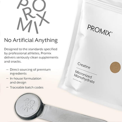 Promix Creatine Monohydrate Stick Packs | 5g of Micronized Creatine | Supports Muscle Growth & Recovery - 30 Count