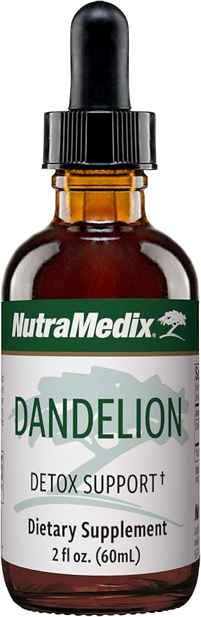 NutraMedix Dandelion Detox Support - Tincture for Liver Health + Gut Health + Antioxidant Support - Dandelion Leaf Liver Support Supplement for Daily Use (60ml)