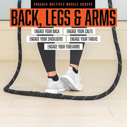 Weighted Jump Rope- Home Workout Rope- Skipping Rope 2.9lbs. - 9.9 Feet