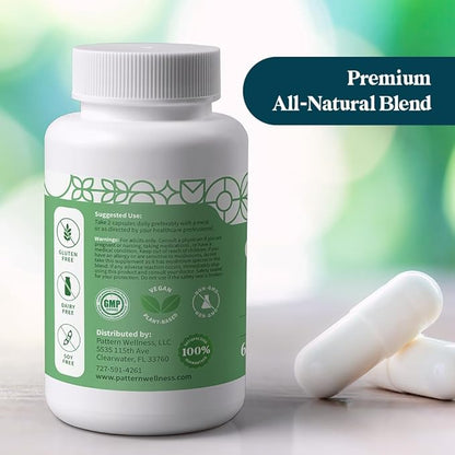 Pattern Wellness Cognitive Complex Supplement - Enhance Memory, Focus, and Clarity - Brain Health Support - 60 Vegetarian Capsules