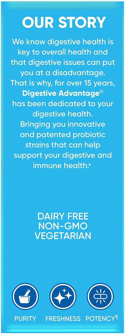Digestive Advantage Lactose Defense with Lactase Enzymes & Probiotics for Digestive Health, Support for Breaking Down Lactose, Minor Abdominal Discomfort & Gut Health, 96ct Capsules (Pack of 4)