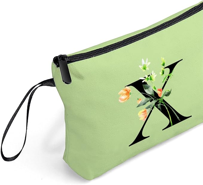 SEAMOON Happy Birthday Friendship Bridesmaid Team Gifts for Employees Women Mom Aunt Daughter Teenage Girl Personalized Make up Cosmetic Bag Travel with Mirror Mothers Day Christmas Graduation X
